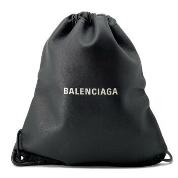 Balenciaga Drawstring Backpack Black Bag - Picture 1 of 8